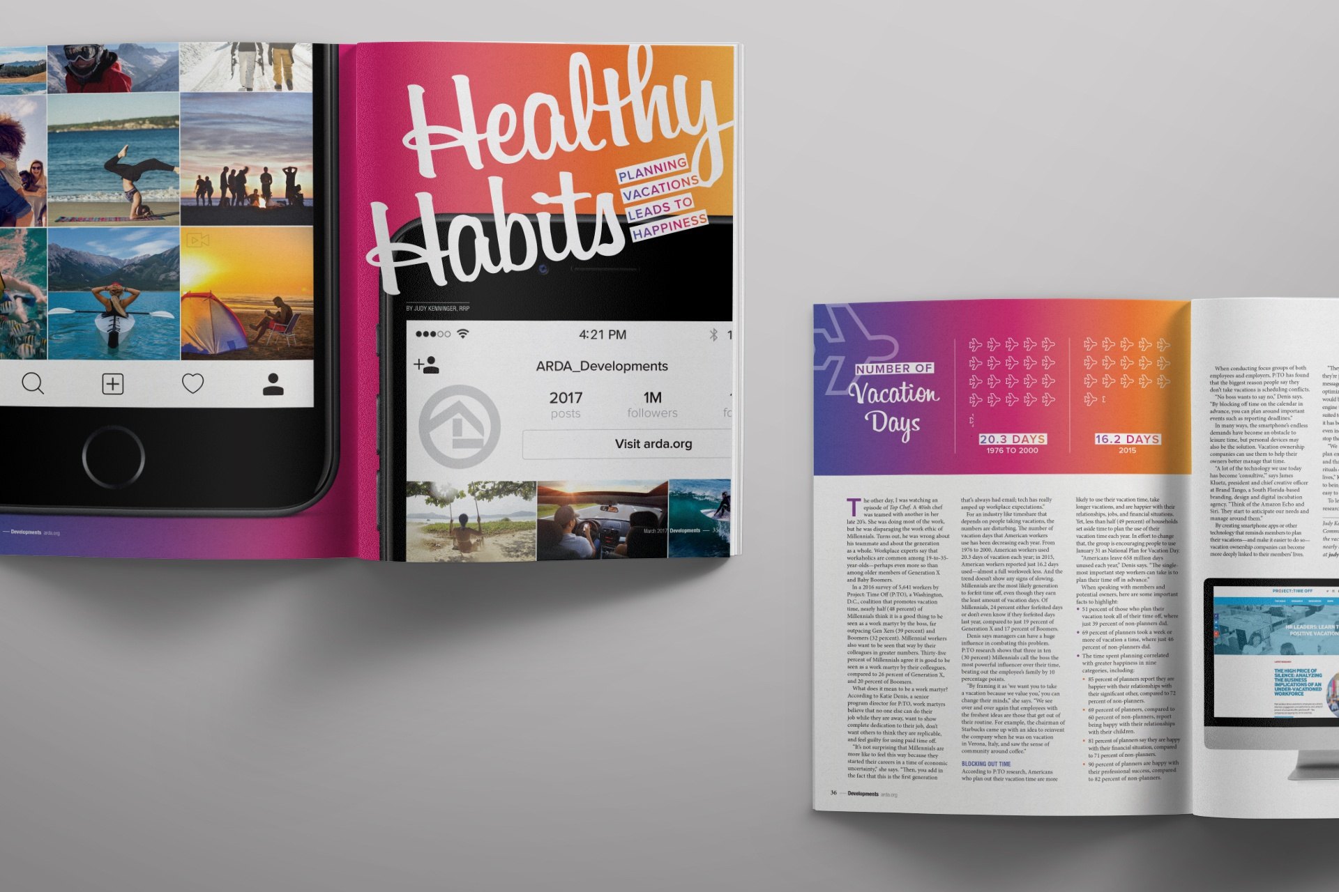 American Resort Development Association (ARDA) magazine design